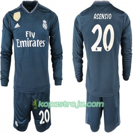 Billiga Fotbollströjor Real Madrid ASENSIO 20 Barn Borta tröja 2018/19 Långärmad